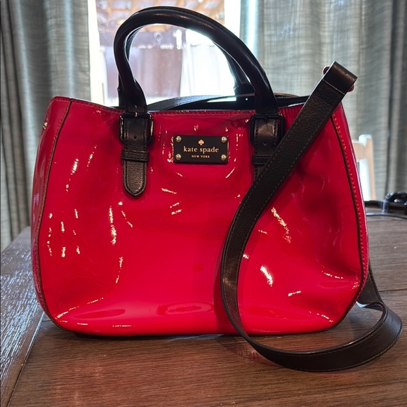 Kate Spade Red and Black Purse - Picture 1 of 13